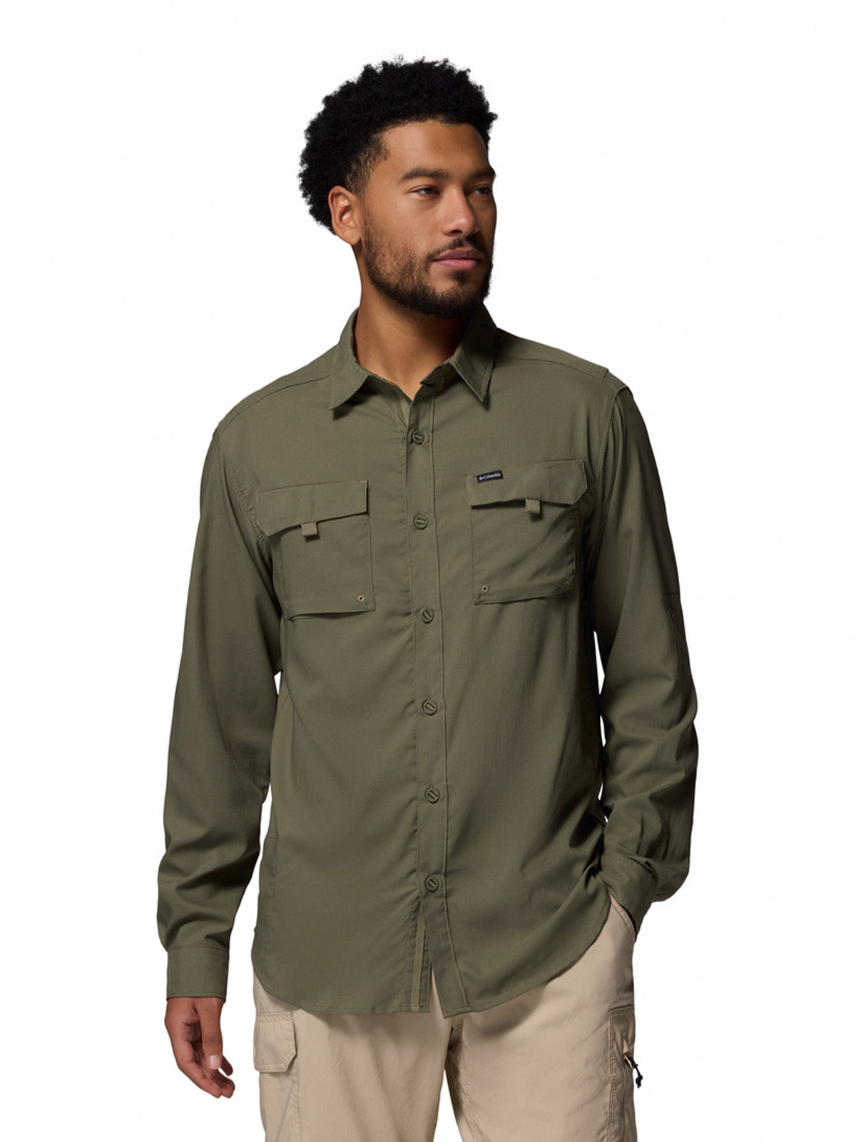 Camisa Manga Larga Silver Ridge Utility Omni-Shade Verde
