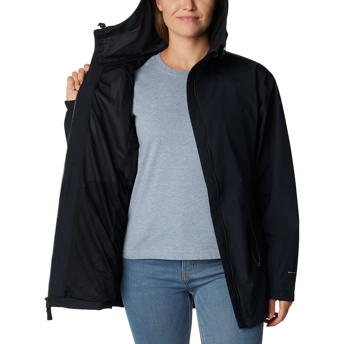 Impermeable Blossom Park Rain Omni-Tech Negro
