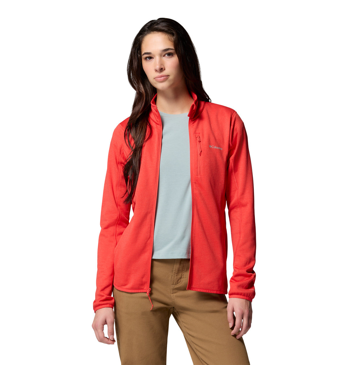 Polar Essential Hike Grid Omni-Wick Rojo