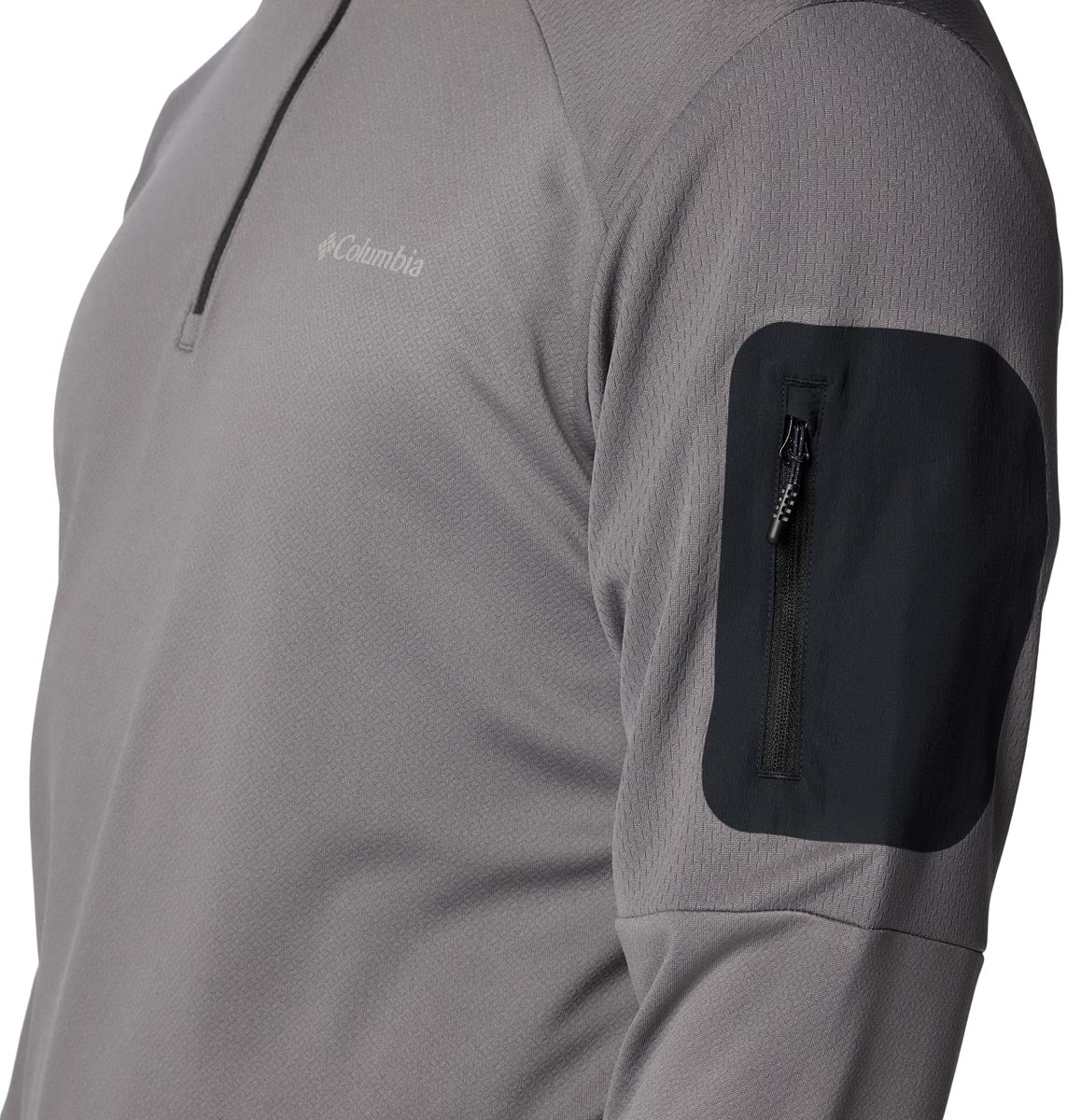 Polar Cmbia Tech Knit 1/4 Omni-Shade Gris