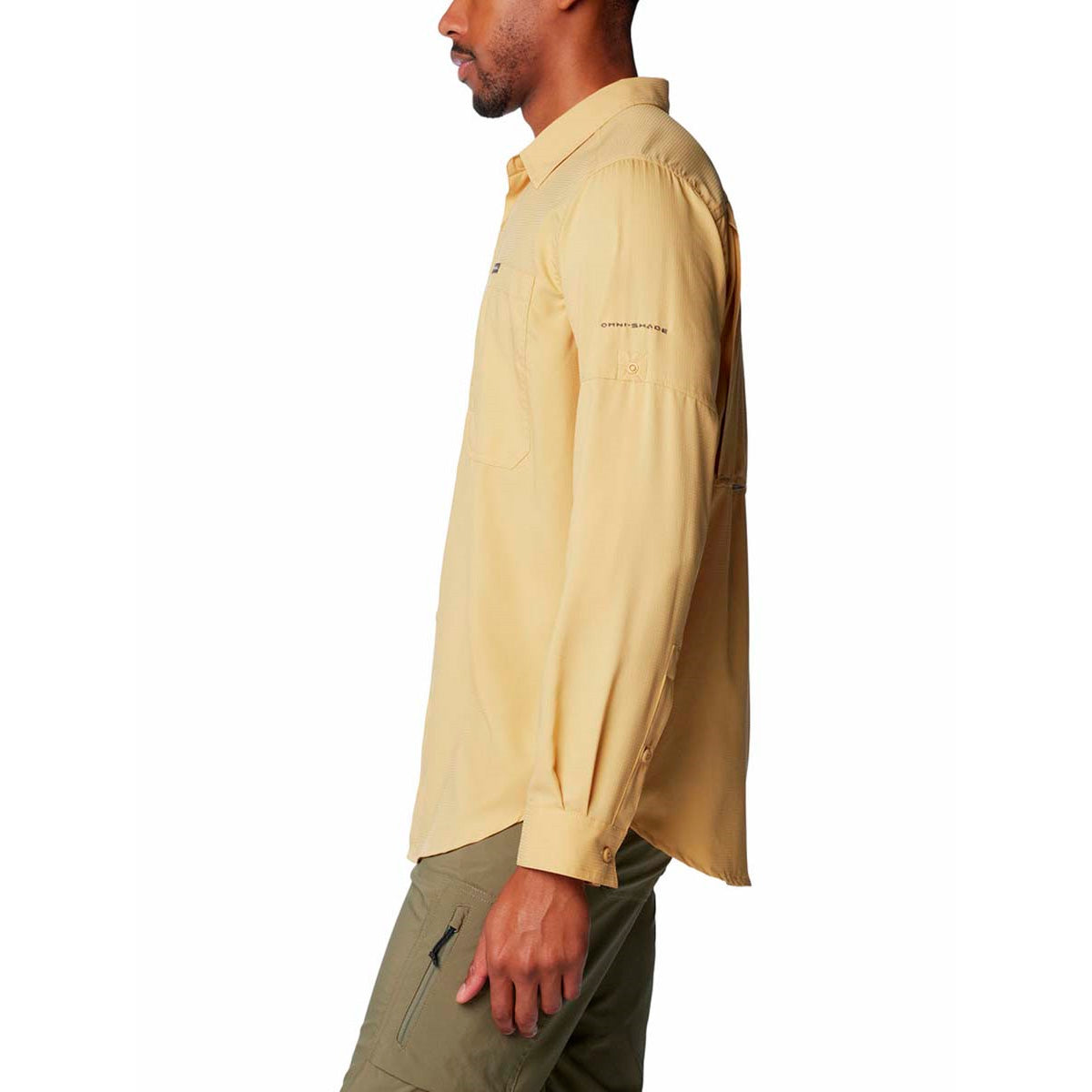 Camisa Manga Larga Silver Rdg Lg Sleeve Omni-Shade Amarillo