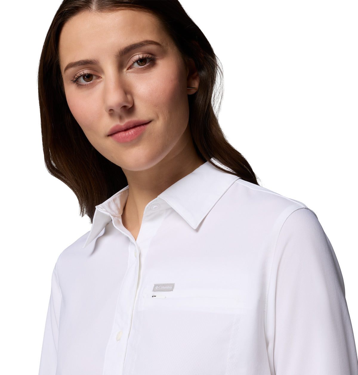 Remera Silver Ridge Utility Omni-Shade Blanco