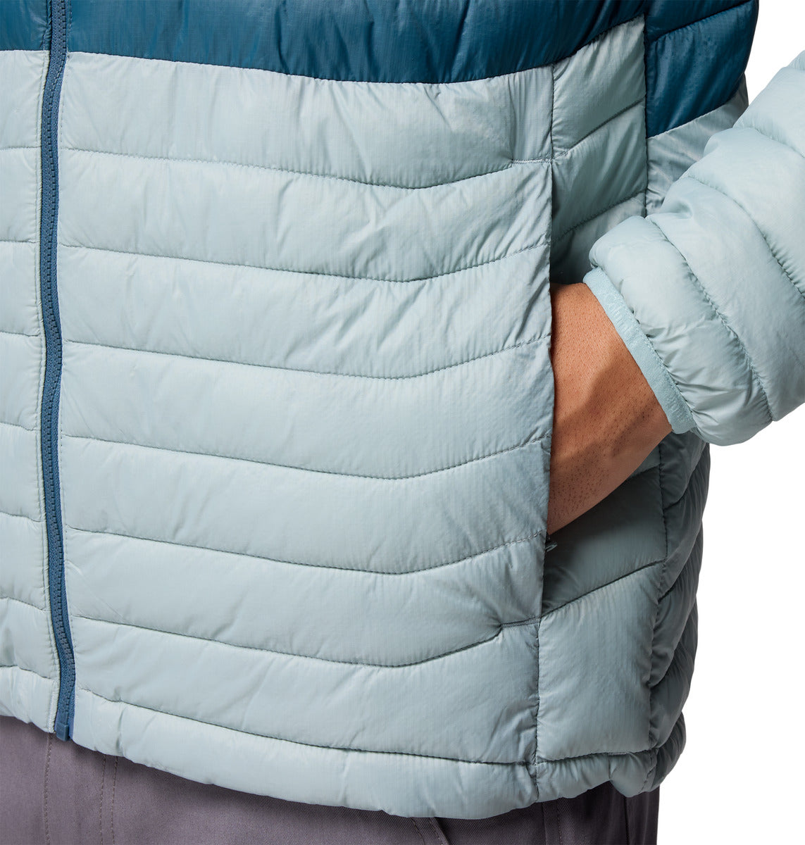 Campera Powder Pass Hooded Omni-Shield Azul