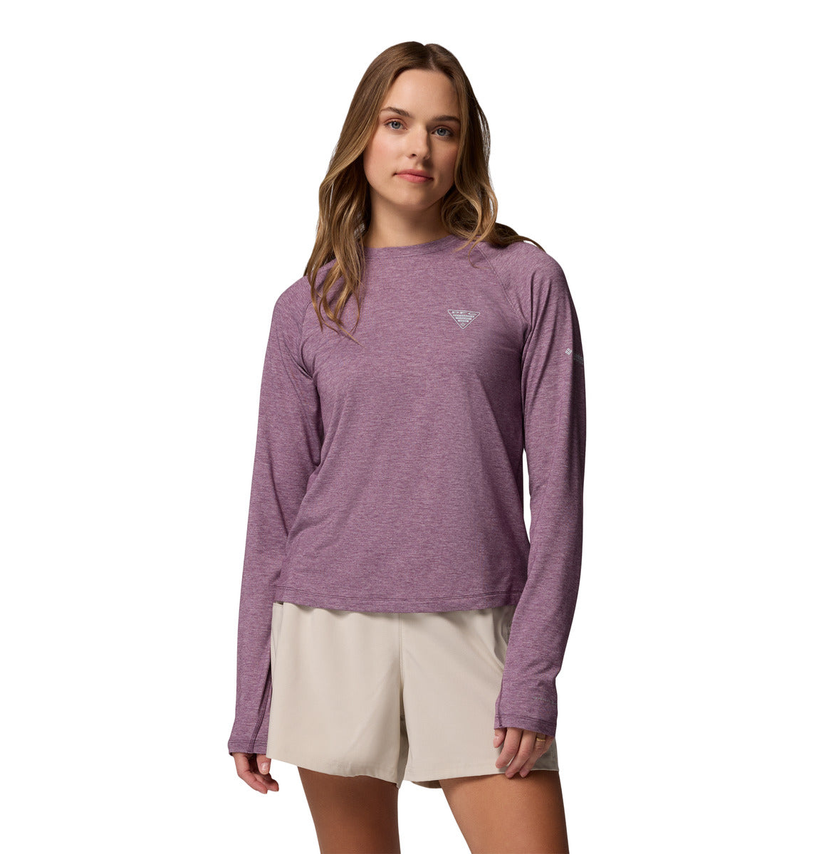 Remera Uncharted Knit Ls Omni-Wick Violeta