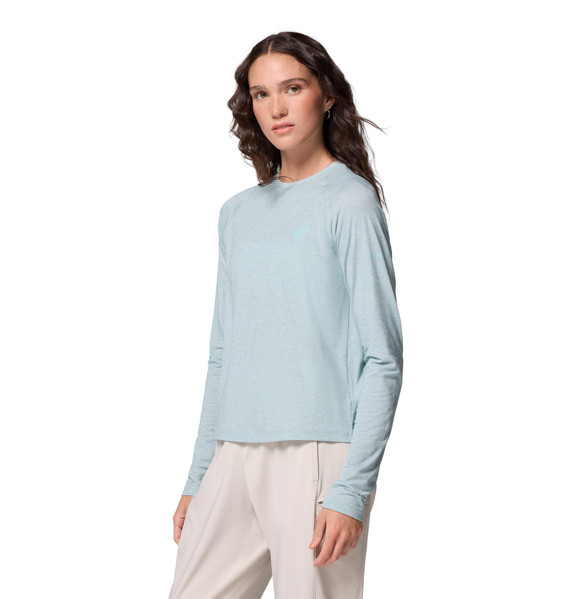 Remera Uncharted Knit Ls Omni-Wick Azul Marino