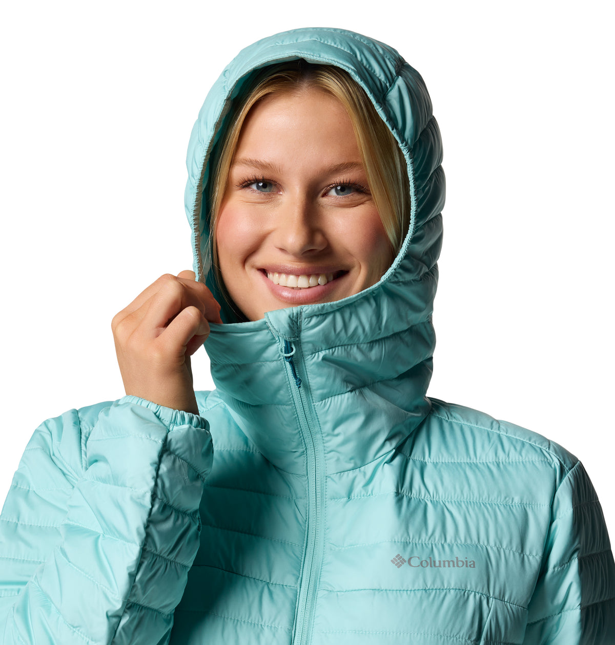 Campera Silver Falls Ii Hood Omni-Shield Blanco