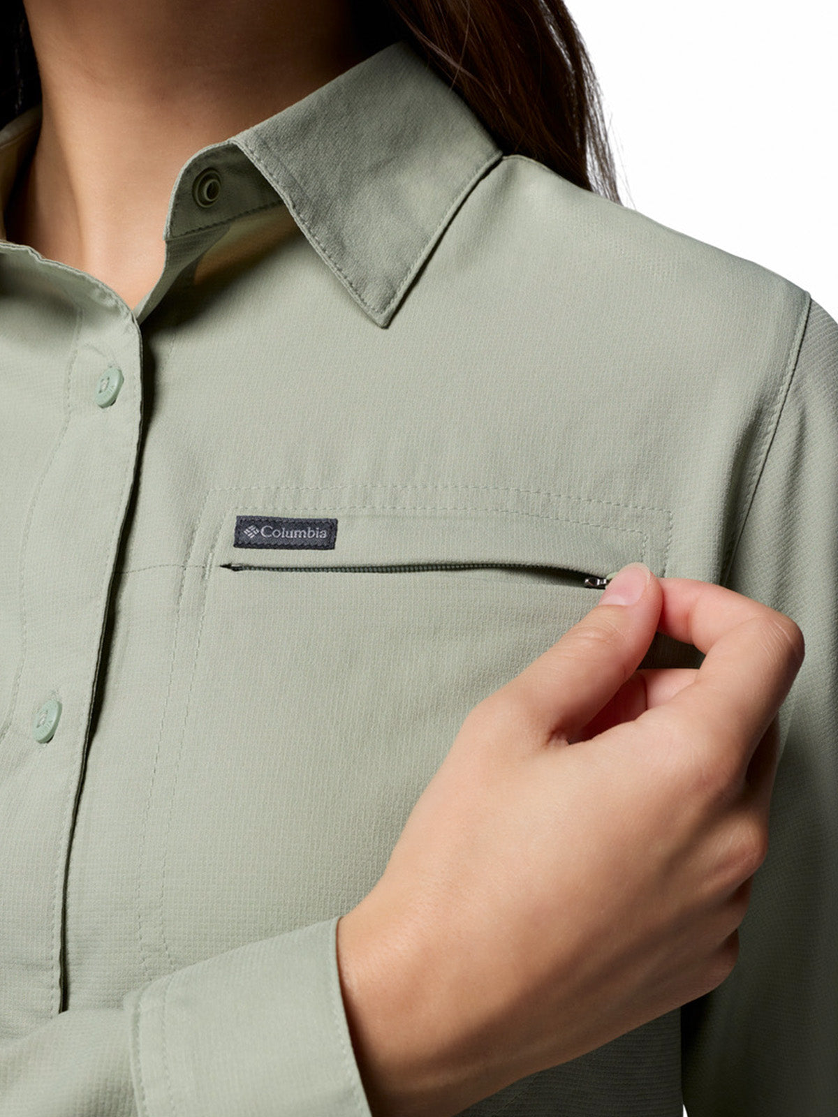 Remera Silver Ridge Utility Omni-Shade Verde