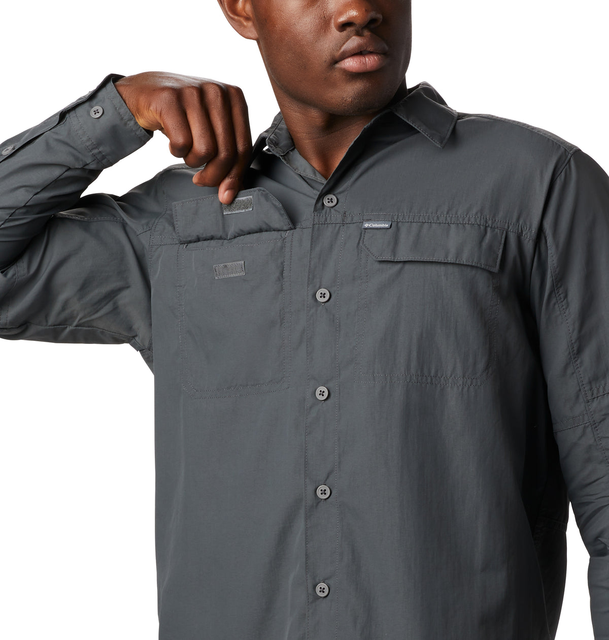Camisa Manga Larga Silver Ridge 2 Long Omni-Shade Gris