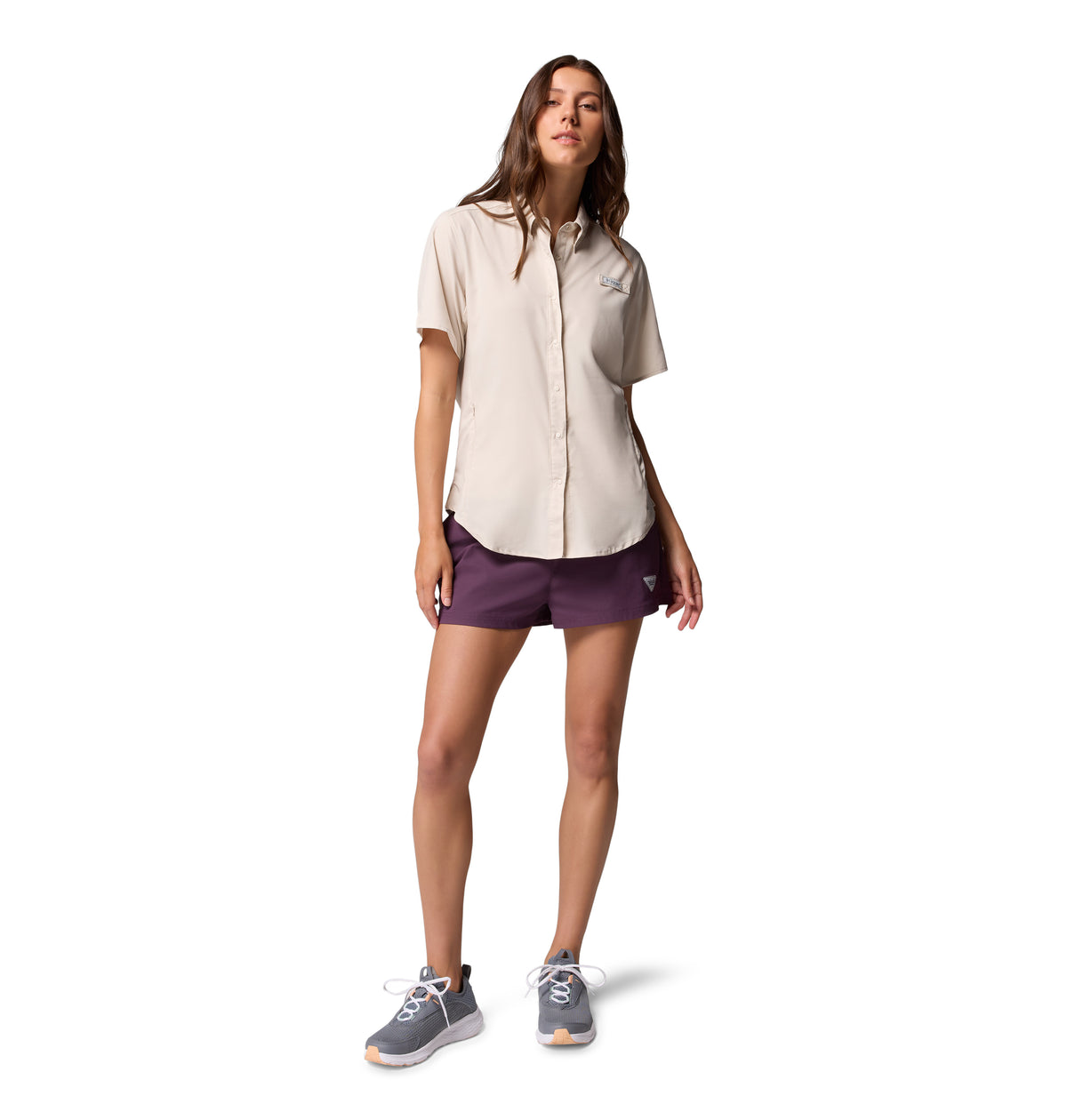 Camisa Manga Corta Tamiami Ii Ss Shirt Omni-Shade Gris