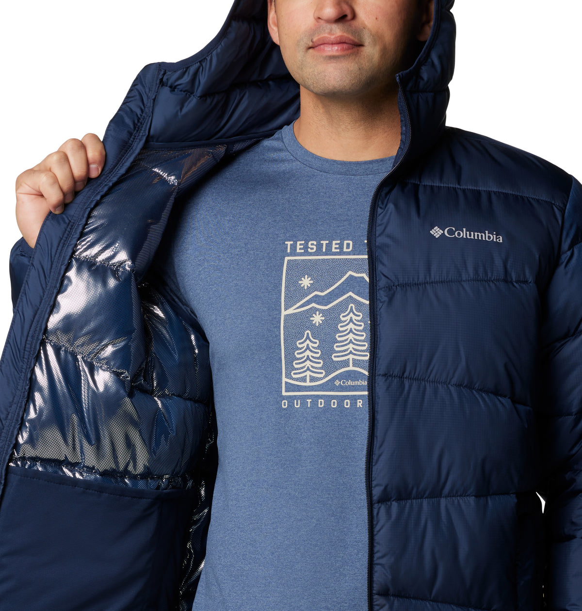 Campera Fivemile Butte Ii Omni-Heat Azul Marino