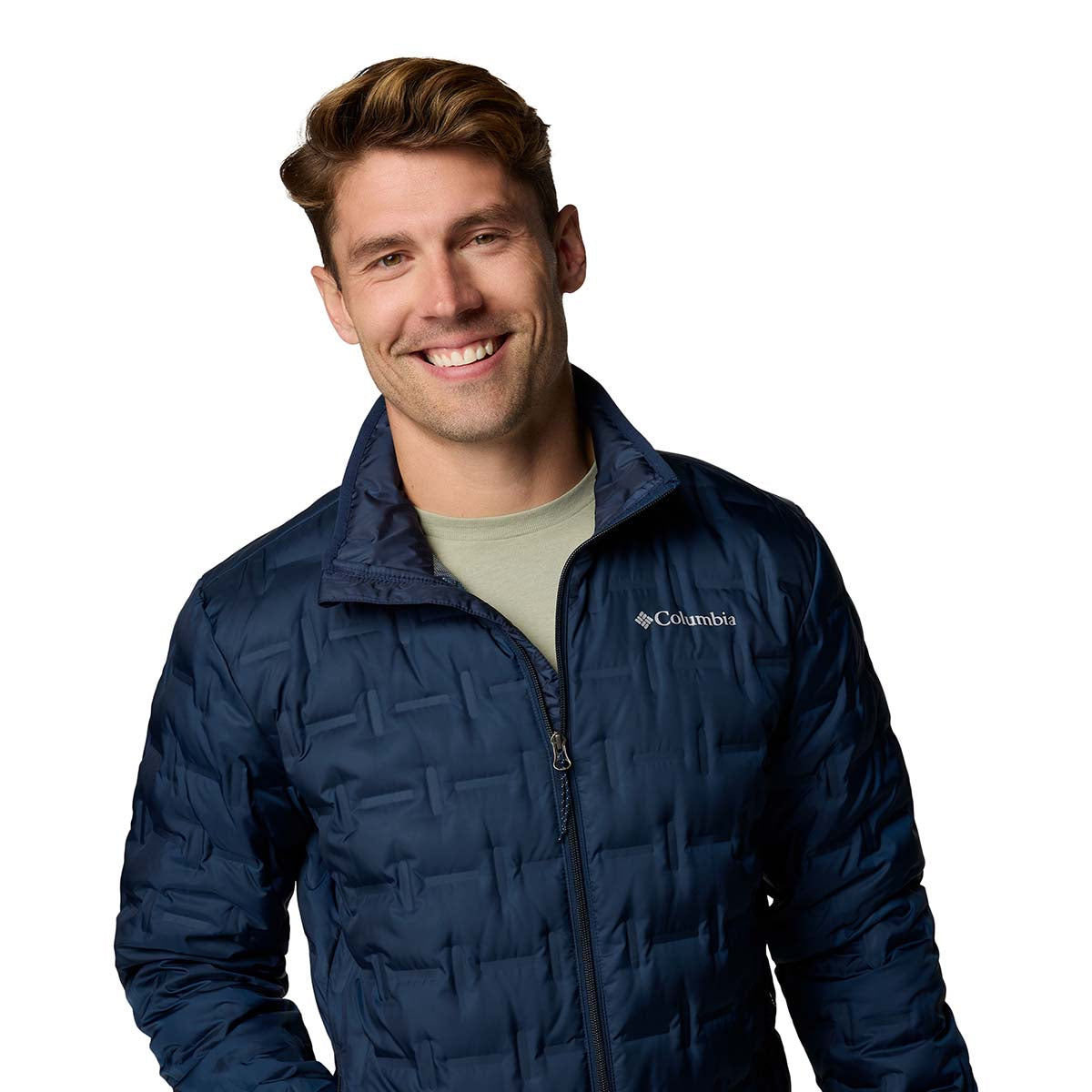 Campera Delta Ridge Ii Down Heat Seal Azul Marino