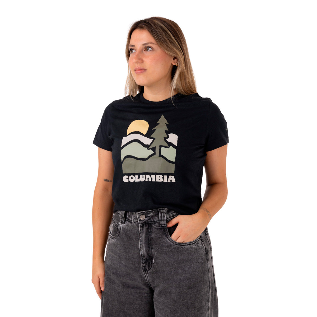 Remera Ruby Springs Graphic  Negro