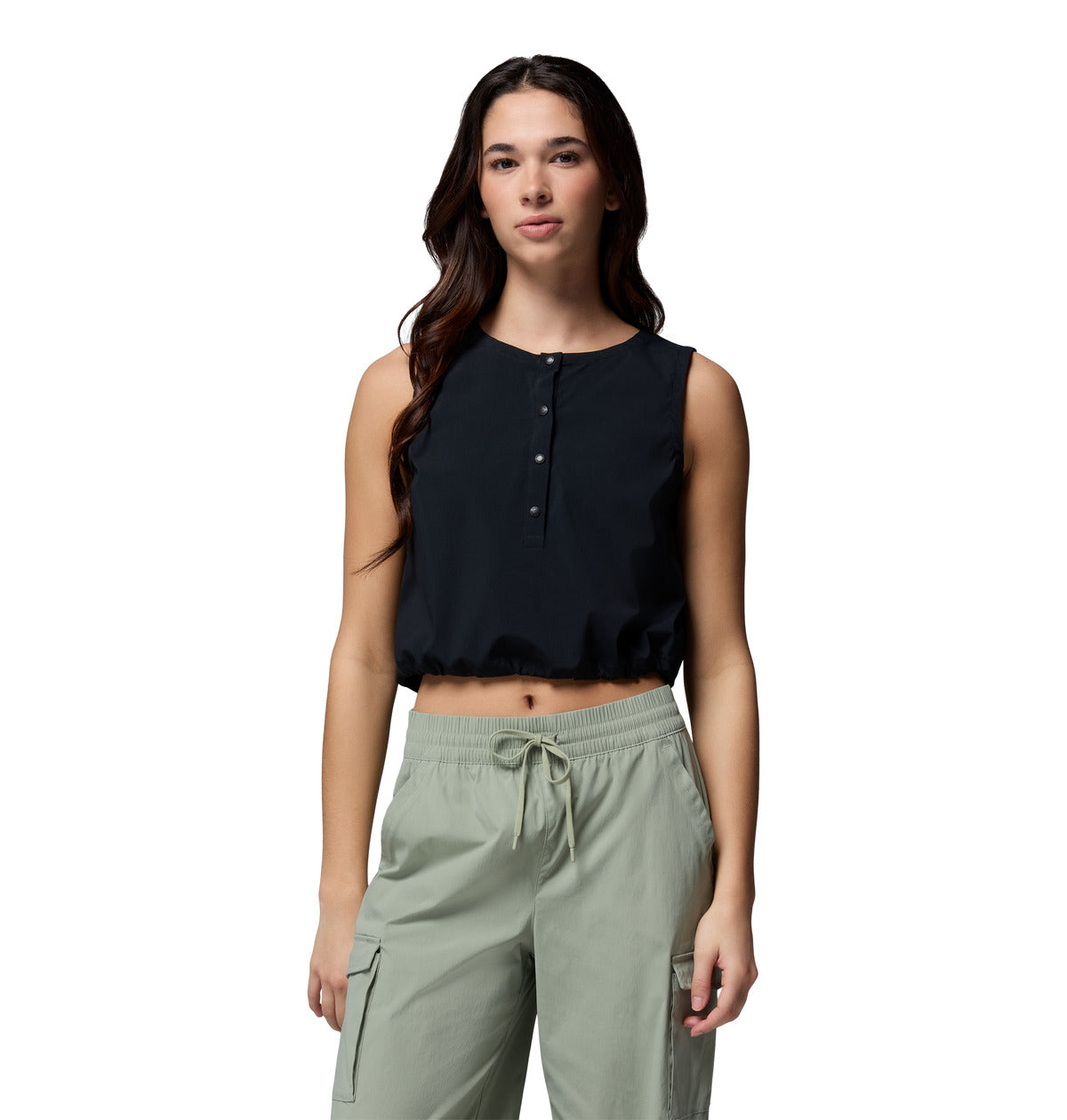 Remera Chill Creek Woven Omni-Freeze Negro
