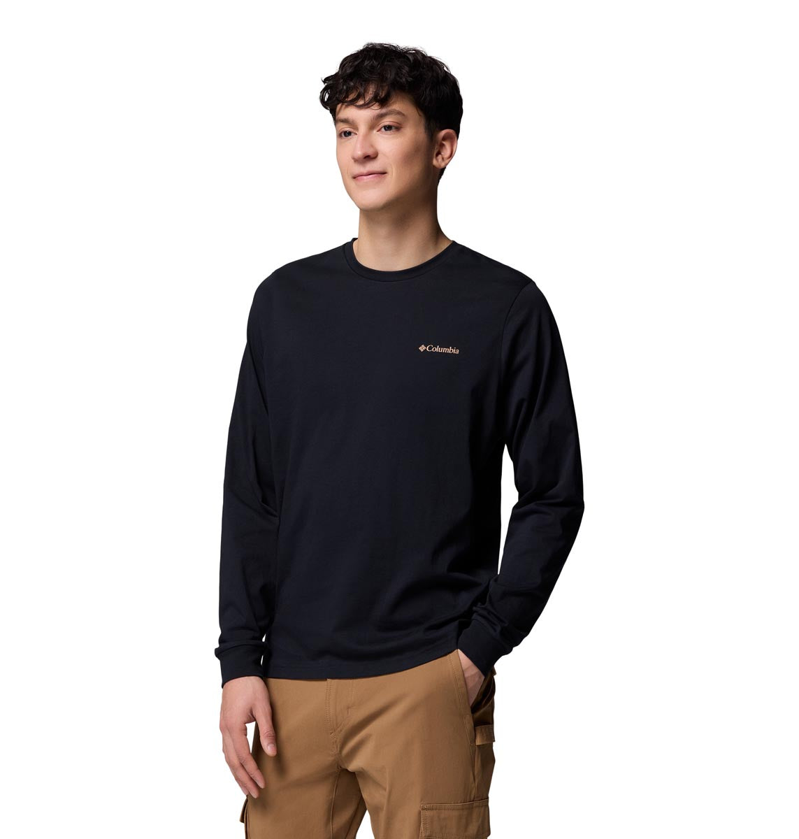 Remera Manga Larga Csc Seasonal Logo Ls  Negro