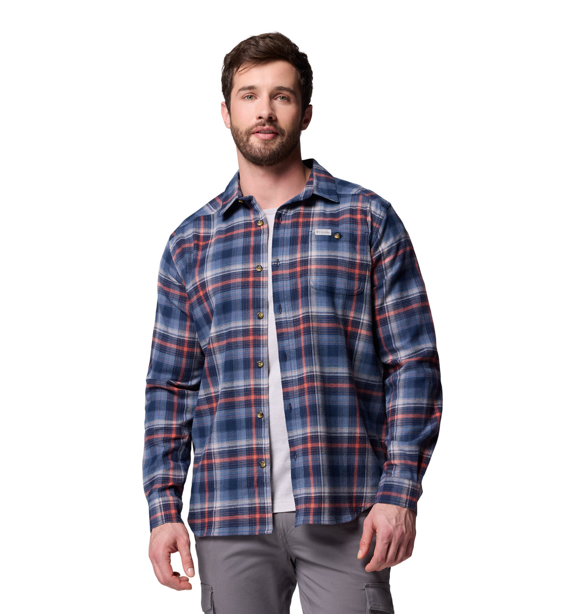 Camisa Manga Larga Cornell Woods  Azul Marino