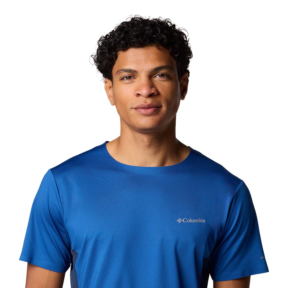 Remera Three Pitch Ss Crew Omni-Wick Azul