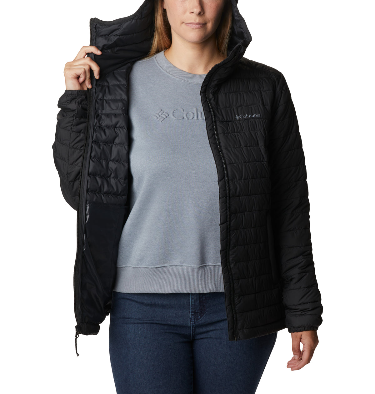 Campera Silver Falls Ii Hood Omni-Shield Negro