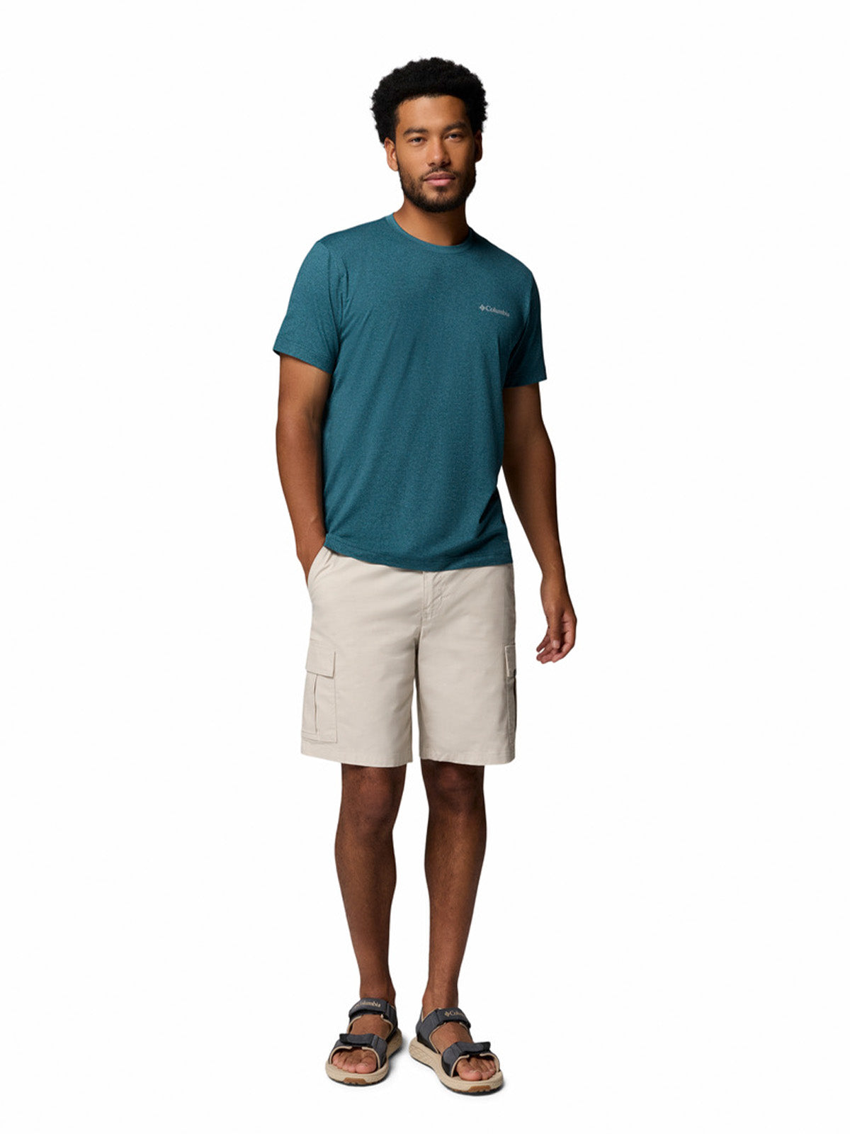 Remera Parsons Point Ss Omni-Shade Azul