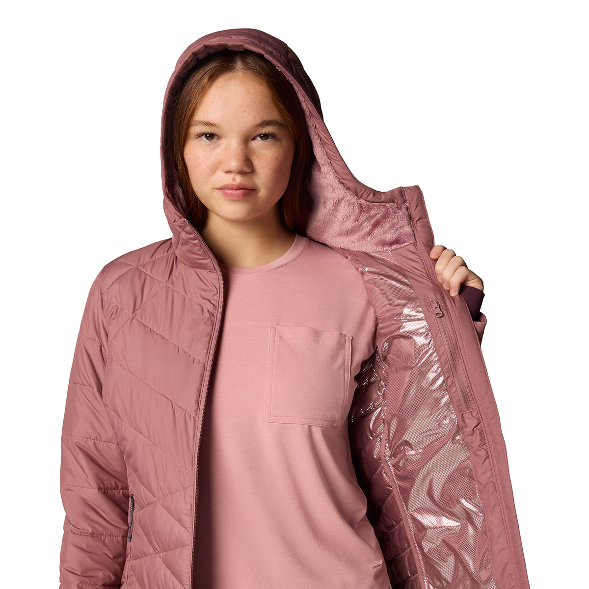 Campera Heavenly Hdd Jacket Omni-Heat Rosado