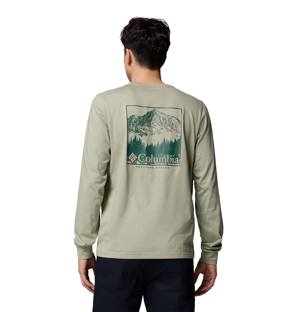 Remera Manga Larga Csc Seasonal Logo Ls  Verde