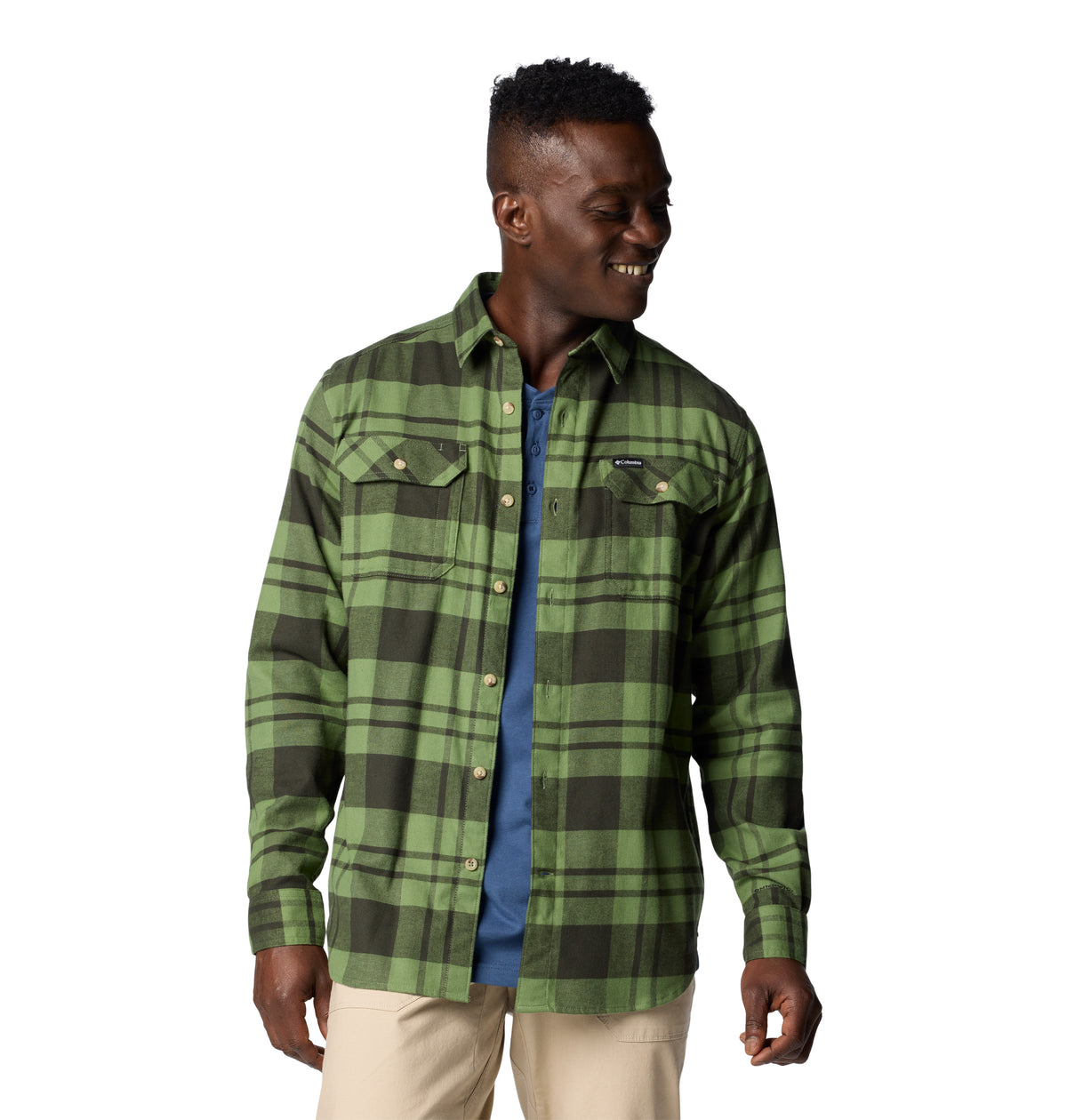 Camisa Manga Larga Flare Gun Stretch  Verde