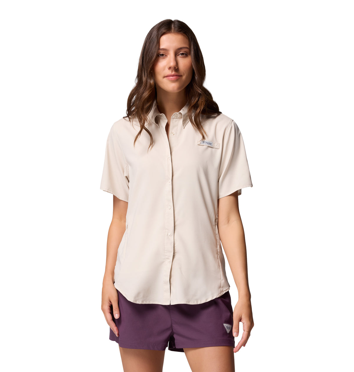 Camisa Manga Corta Tamiami Ii Ss Shirt Omni-Shade Gris