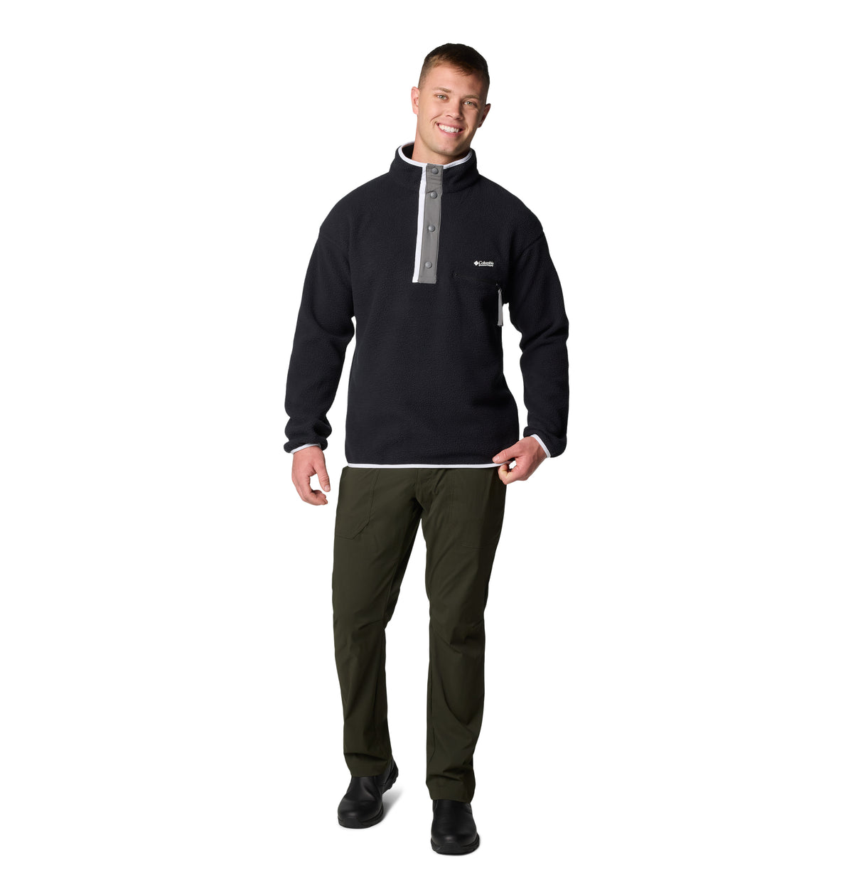 Polar Helvetia Half Snap  Negro