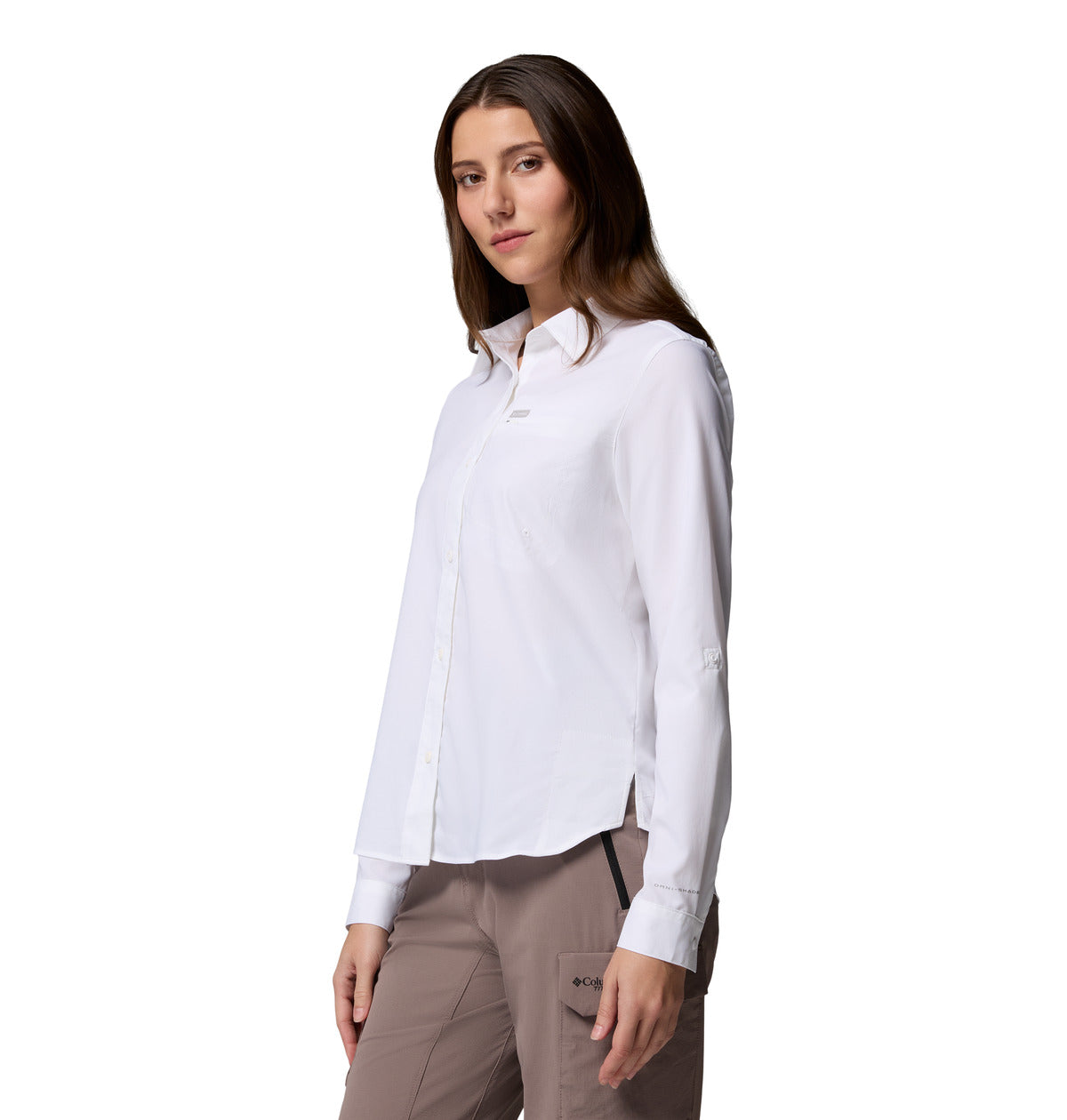 Remera Silver Ridge Utility Omni-Shade Blanco