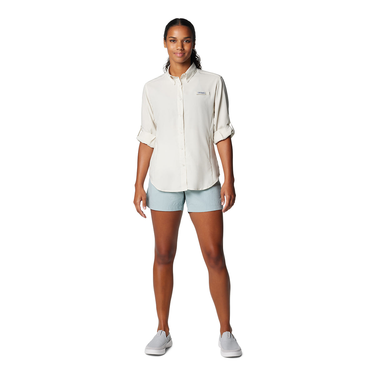 Camisa Manga Larga Tamiami Ii Ls Shirt Omni-Shade Gris